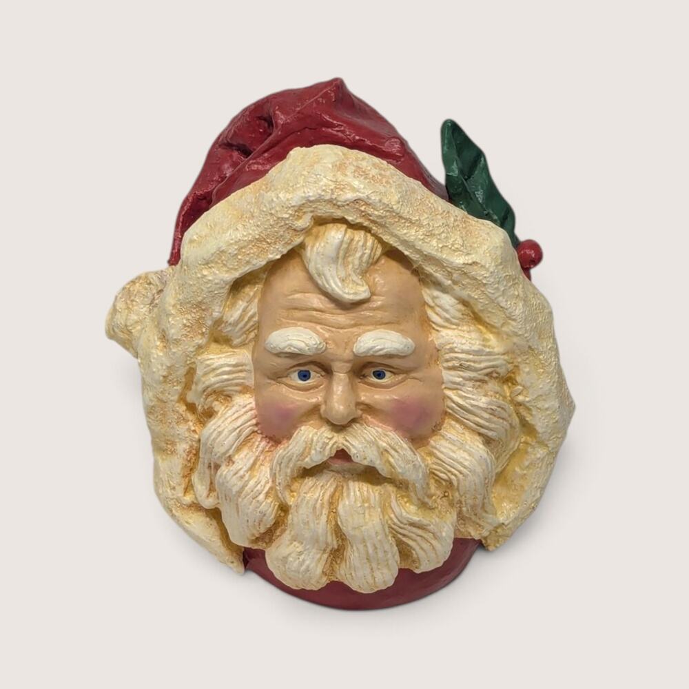 Midwest Importers Paper Mache Santa Head Figurine